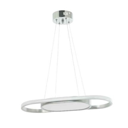 Suspensão de Teto LED Prata
