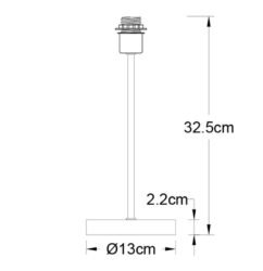 Base para candeeiro de mesa