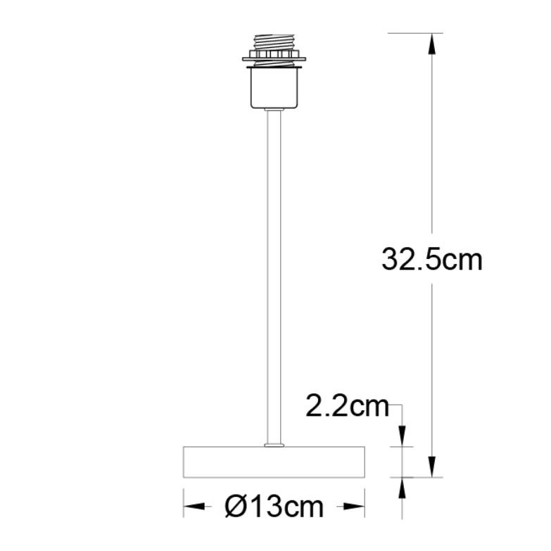Base para candeeiro de mesa