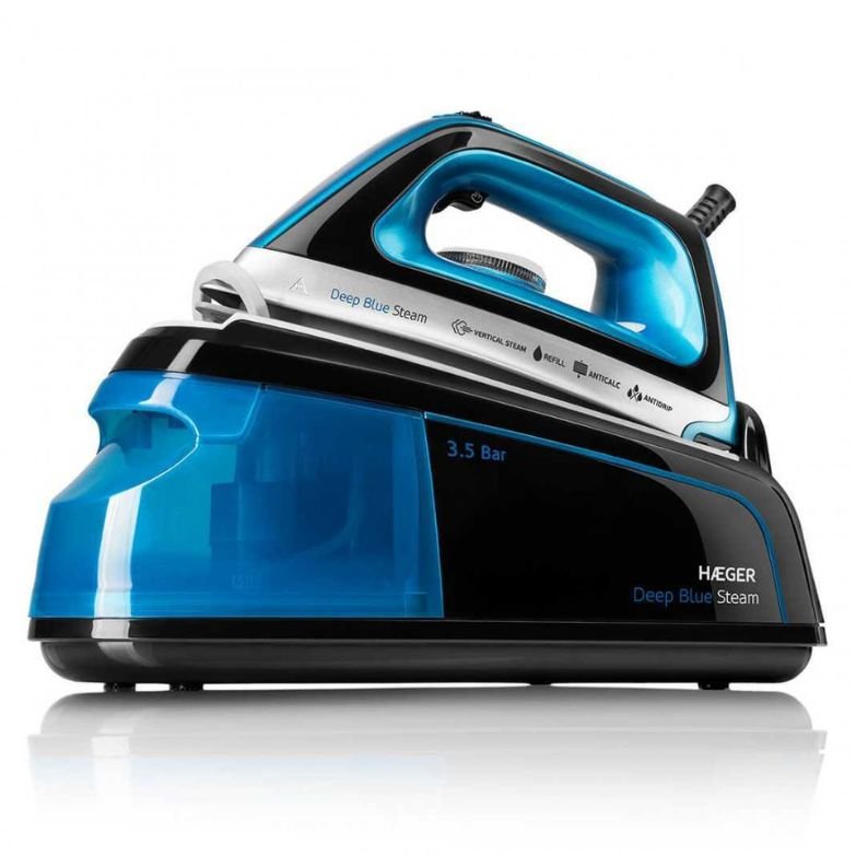 Ferro Gerador de Vapor HAEGER Deep Blue Steam 2250W – 3,5 Bar