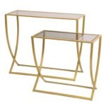 Mesa Metal com Vidro