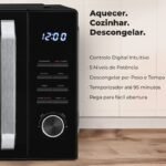 Micro-ondas 25L Digital Com Grill Preto 1862FL