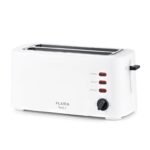 Torradeira FLAMA Branca 1630W 948FL – 2 Fendas Longas e 6 Níveis de Tostagem
