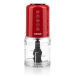 Picadora HAEGER Chop Master 500W Vermelha – 500 ml, 4 Lâminas e 2 Velocidades