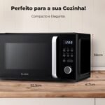 Micro-ondas Digital Preto 31L 1000W com Grill
