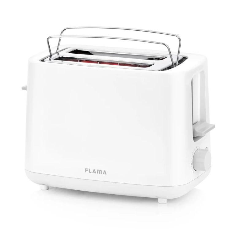 Torradeira FLAMA EasyLine Branca 760W 901FL – 2 Fendas e 7 Níveis de Tostagem
