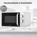 Micro-ondas com Grill Inox 20L 1815FL – 700W