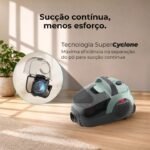 Aspirador Sem Saco FLAMA Spin&Go Cyclone 1687FL – 800W com Filtro HEPA