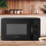 Micro-ondas Preto 20L 700W com Comandos Mecânicos