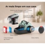 Aspirador Sem Saco FLAMA Spin&Go Cyclone 1687FL – 800W com Filtro HEPA