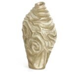 Jarra Decorativa Dourada com Relevo