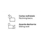 Sofá relax de 2 ou 3 lugares com chaise longue