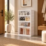 Sapateira Modular Branca com 3 Níveis e 1 Gaveta