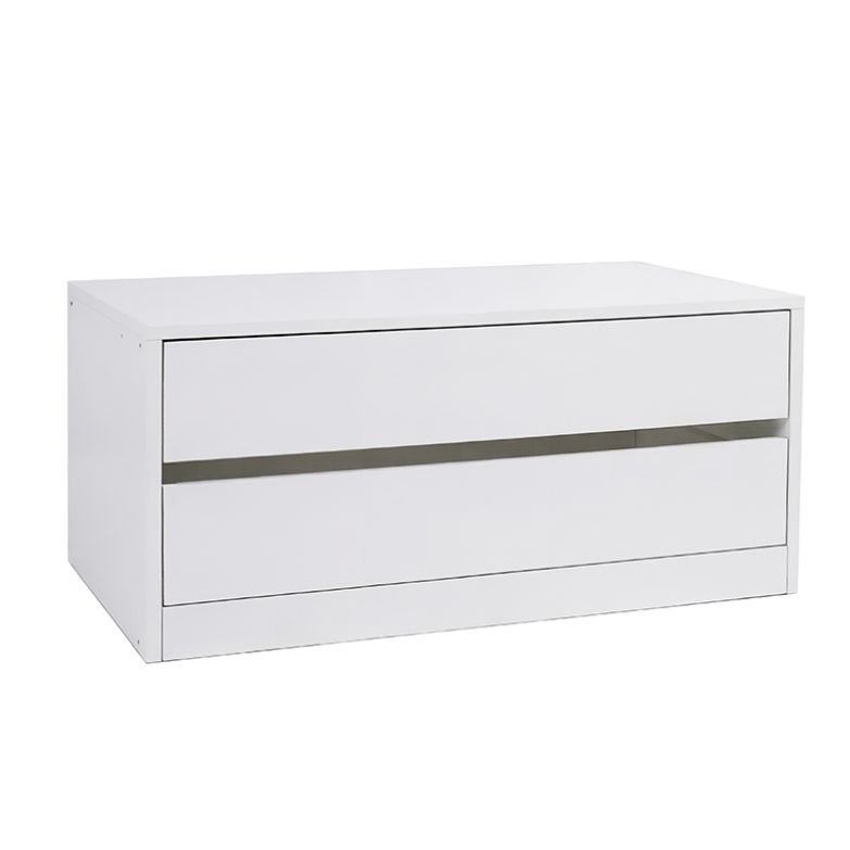 Módulo de Arrumação Branco com 2 Gavetas para Roupeiro