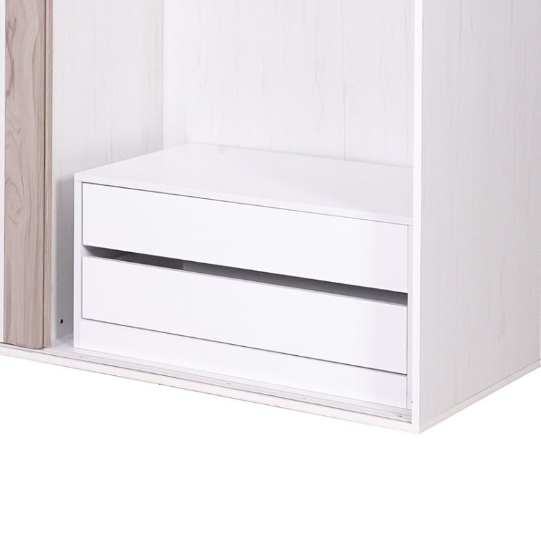 Módulo de Arrumação Branco com 2 Gavetas para Roupeiro