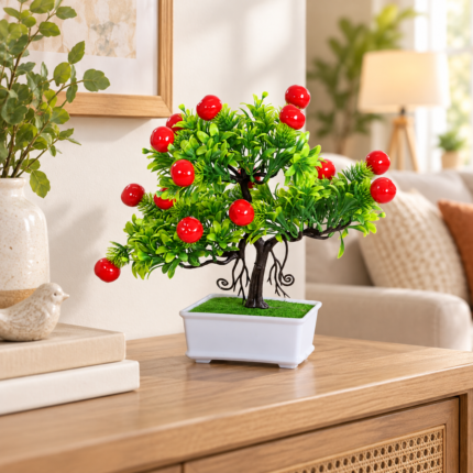 Bonsai Artificial Decorativo com Vaso – 5 Modelos