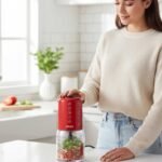 Picadora HAEGER Chop Master 500W Vermelha – 500 ml, 4 Lâminas e 2 Velocidades